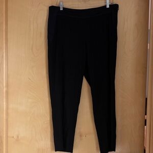 Banana Republic Black Textured Ankle Pants